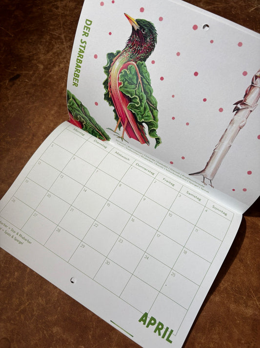 Gemüsevögel-Kalender 2027, DIN A5