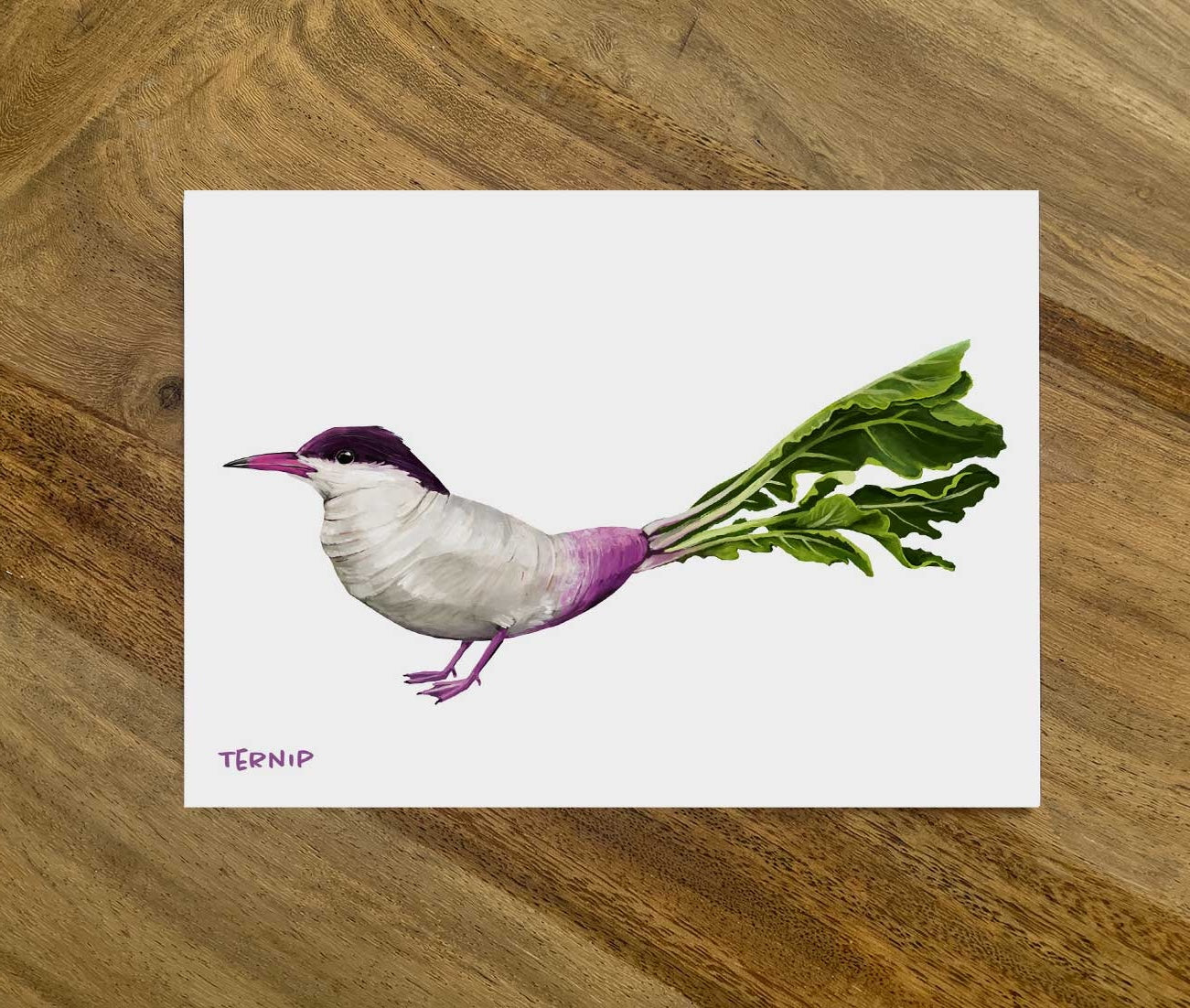 Englische Veggiebirds-Postkarten