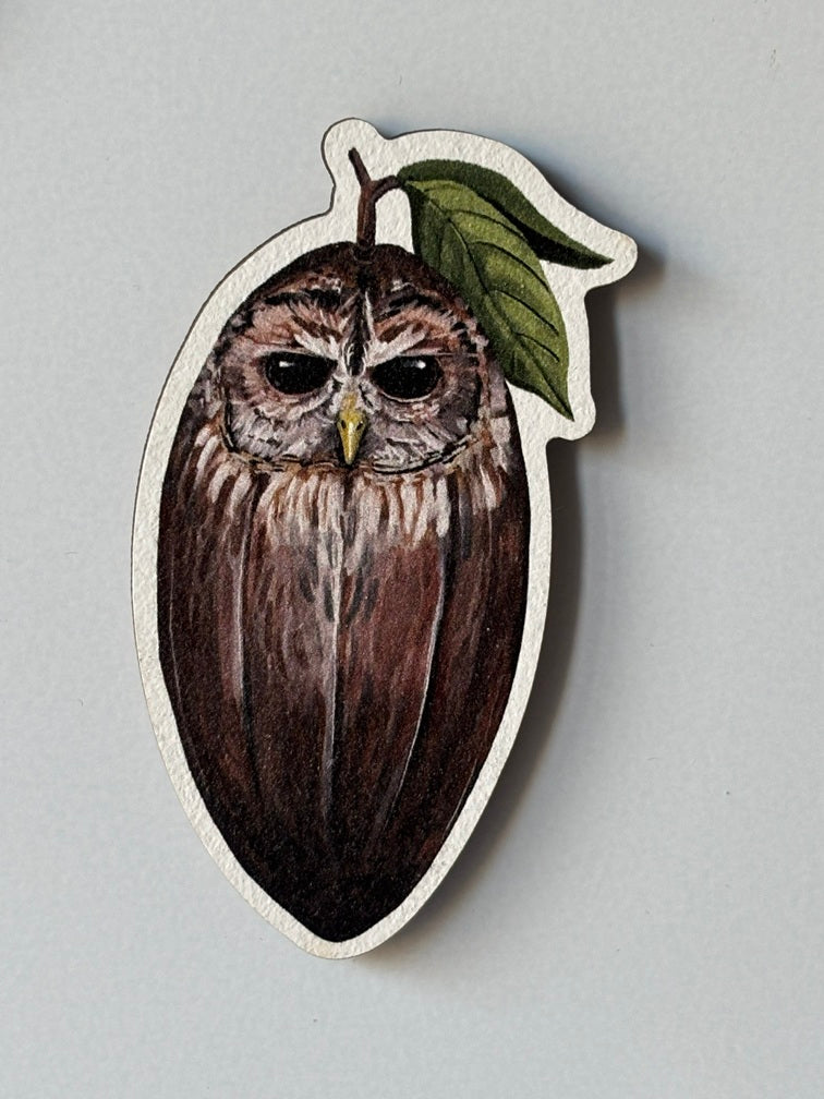 Gemüsevögel Magnete aus Holz