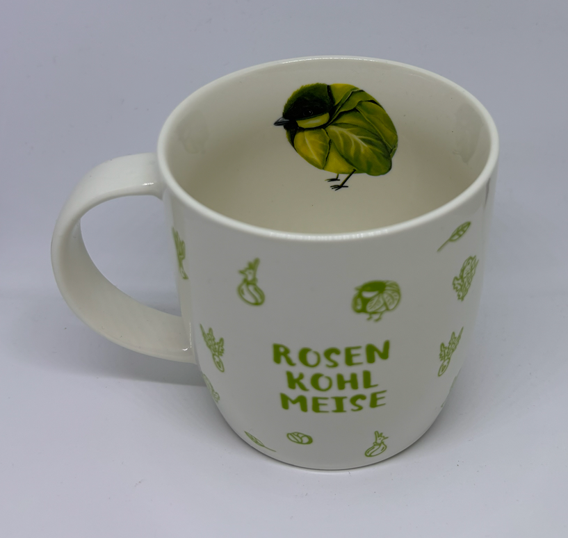 Porzellan-Becher Gemüsevögel