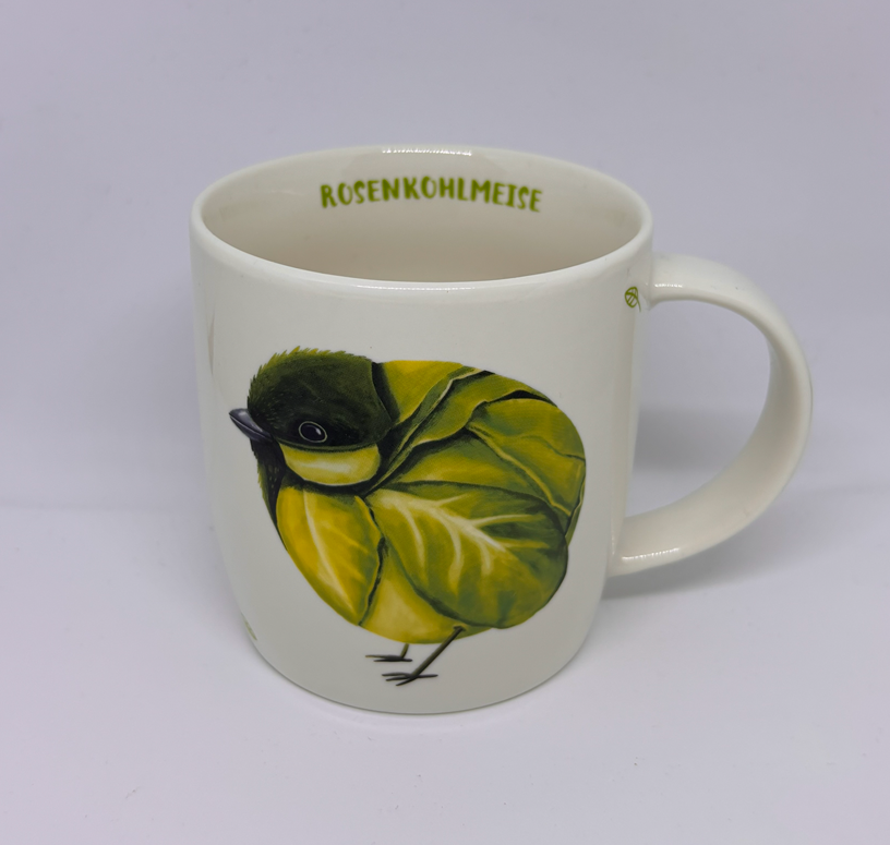 Porzellan-Becher Gemüsevögel