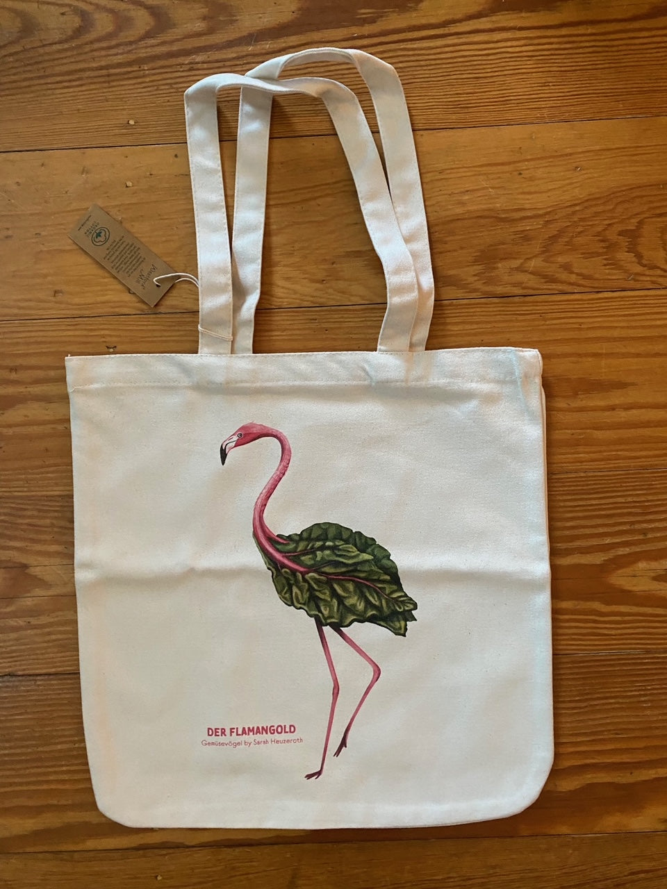 Einkaufstasche Tragetasche Gemüsevögel veggiebirds Tasche Flamangold