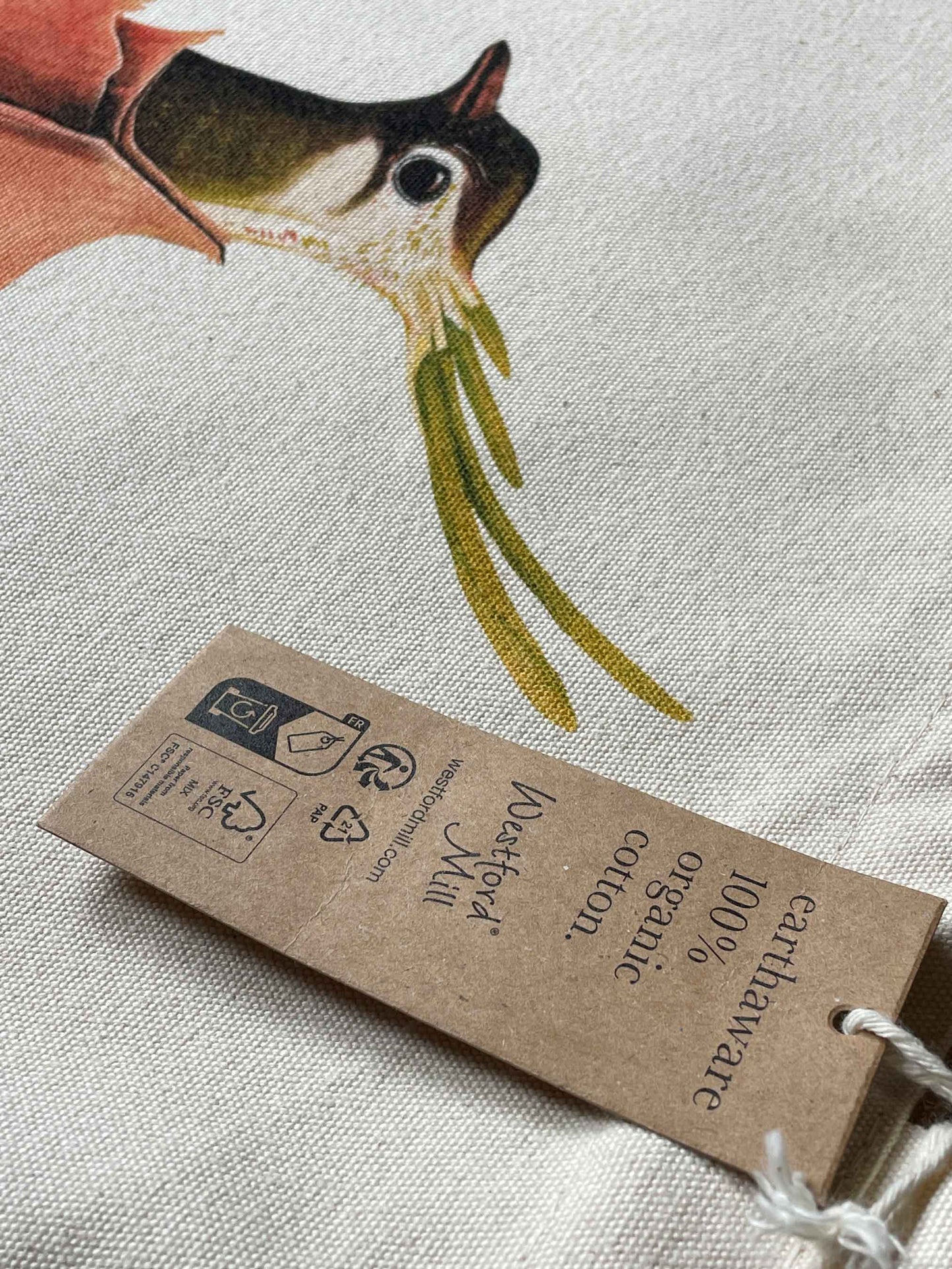 Einkaufstasche Tragetasche Gemüsevögel veggiebirds Tasche Detail_Zwiebitz