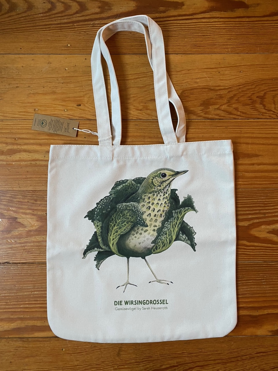 Einkaufstasche Tragetasche Gemüsevögel veggiebirds Tasche Wirsingdrossel
