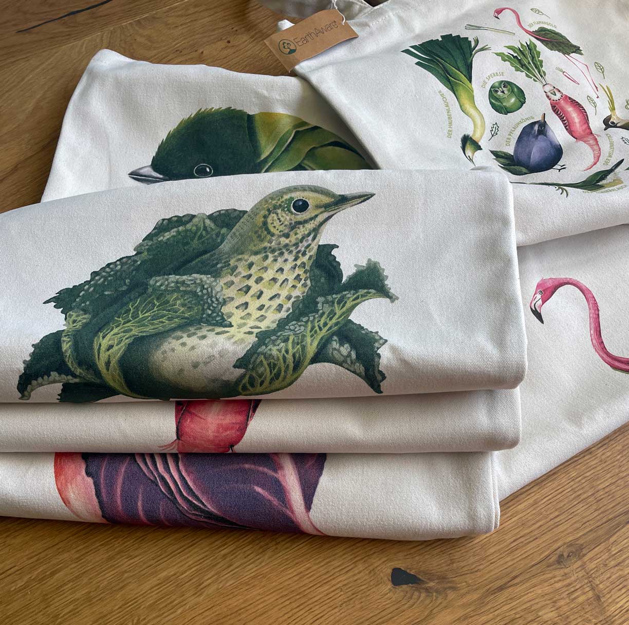 Einkaufstasche Tragetasche Gemüsevögel vegioebirds Tasche alle