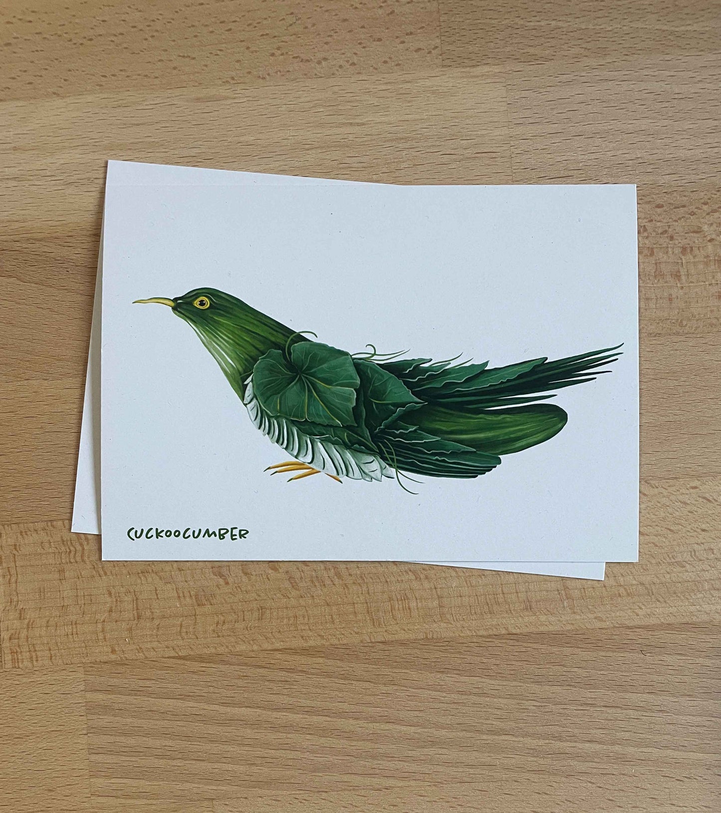 Englische Gemüsevögel Veggiebirds-Postkarten_cuckoocumber