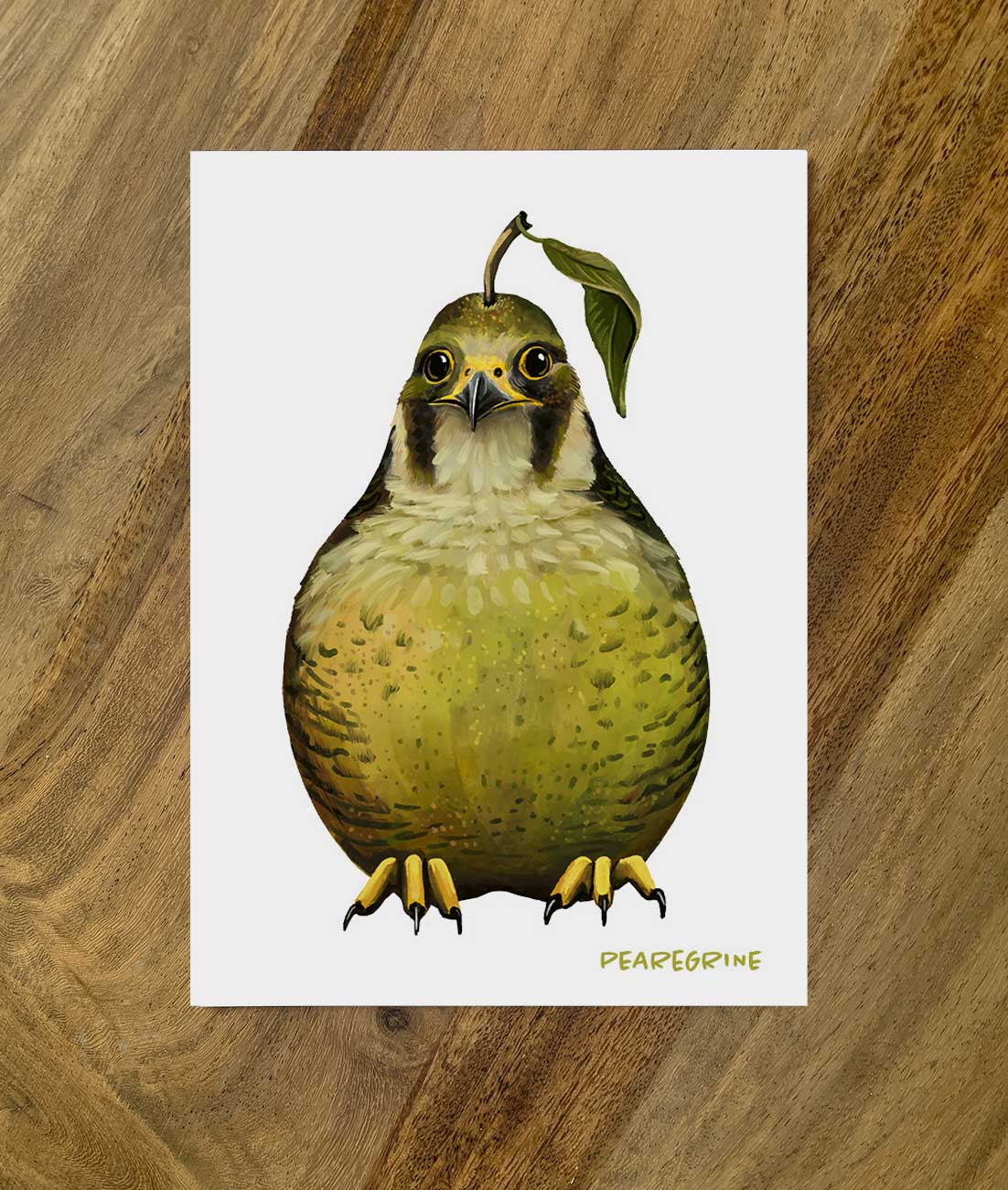 Englische Gemuesevoegel Veggiebirds-Postkarten_pearagrine