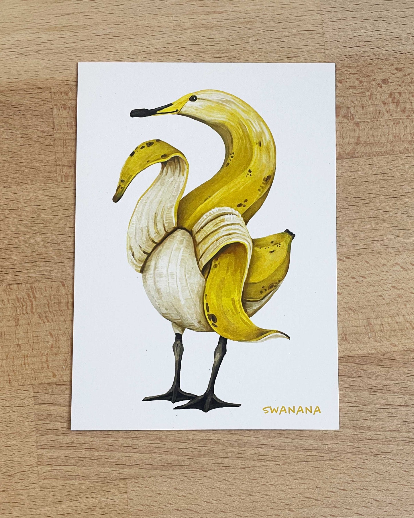 Englische Gemuesevoegel Veggiebirds-Postkarten swanana