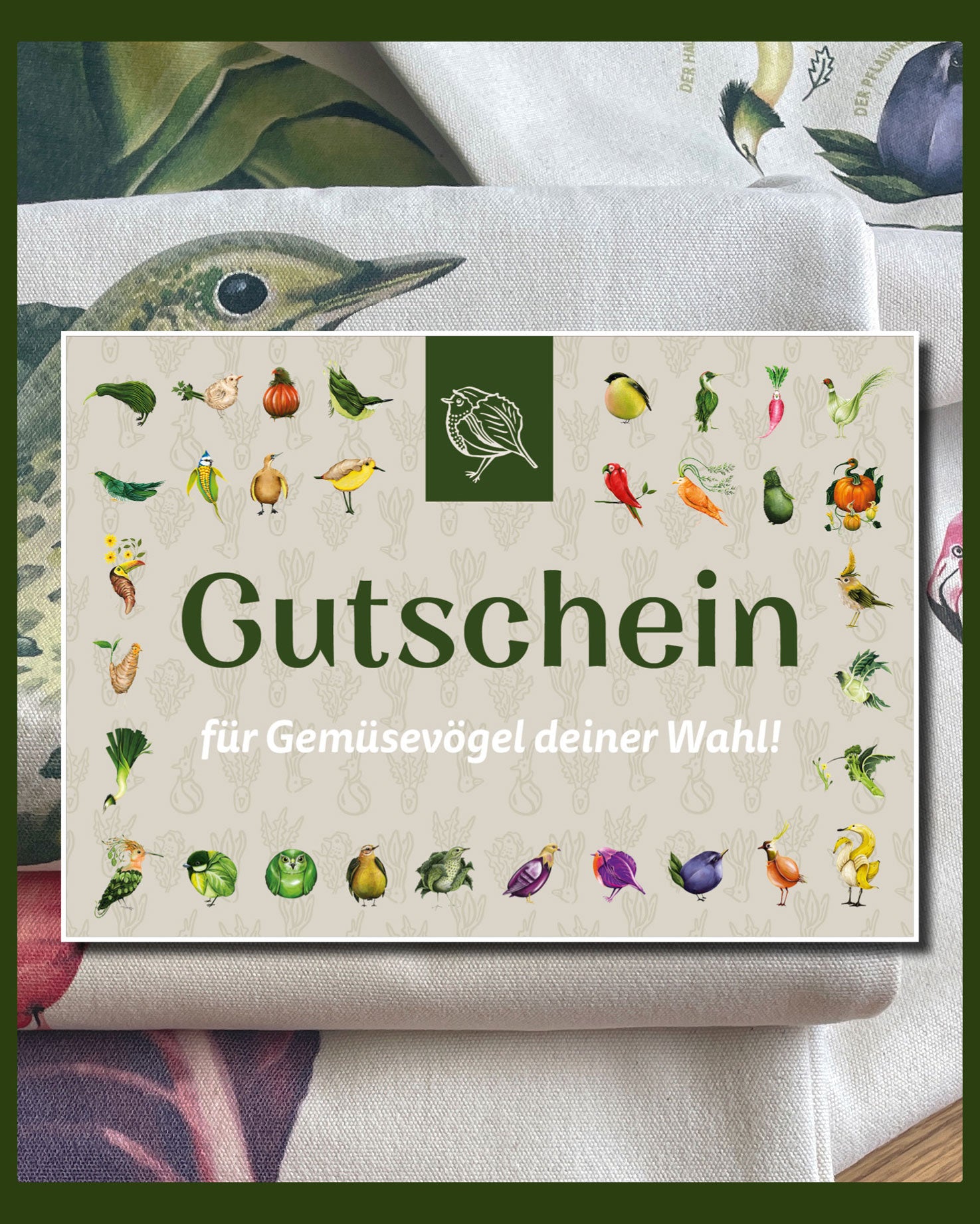 Gemüsevögel veggiebirds Gutschein Geschenkgutschein