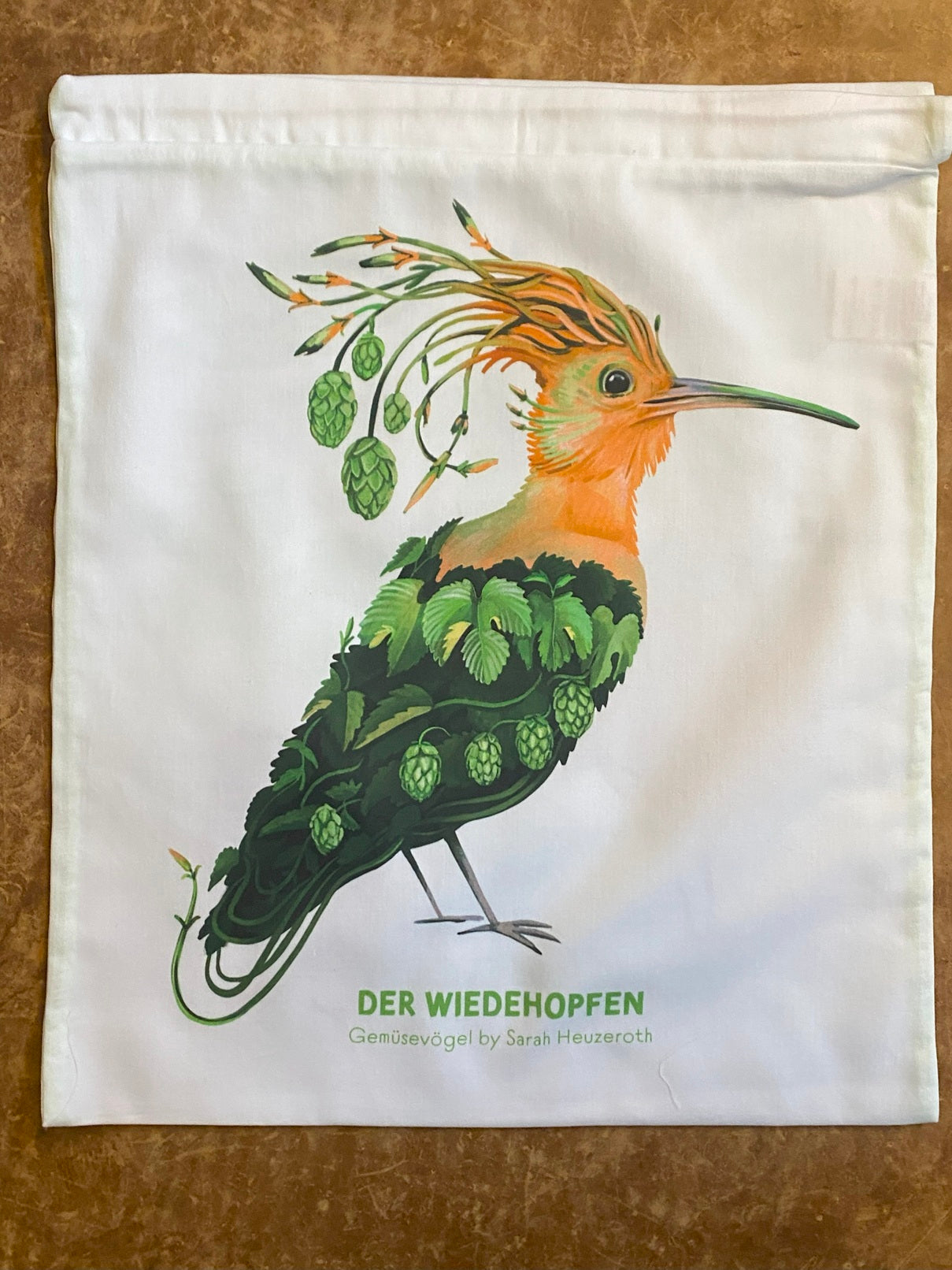 Gemüsebeutel Obstbeutel Gemüsevögel veggiebird Wiedehopfen
