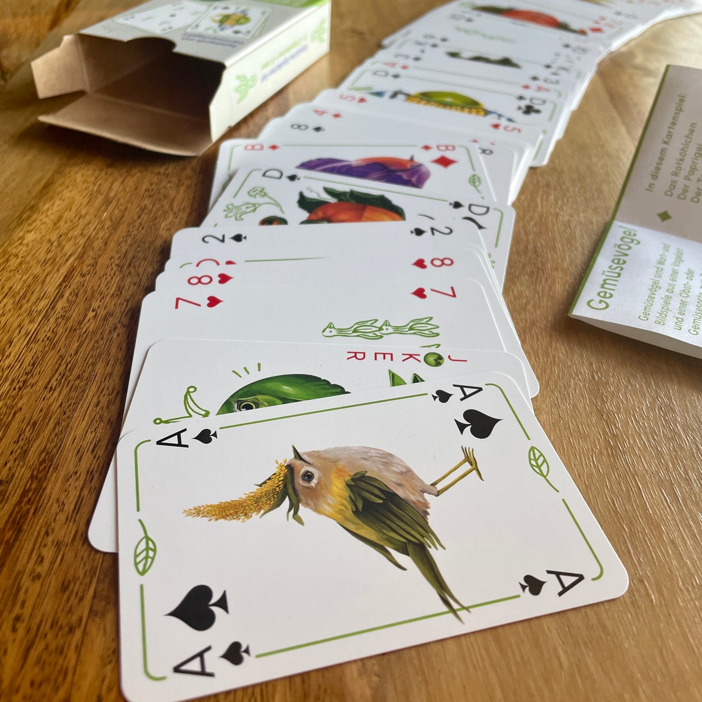 Gemüsevögel veggiebirds Spielkarten 55er Karten 