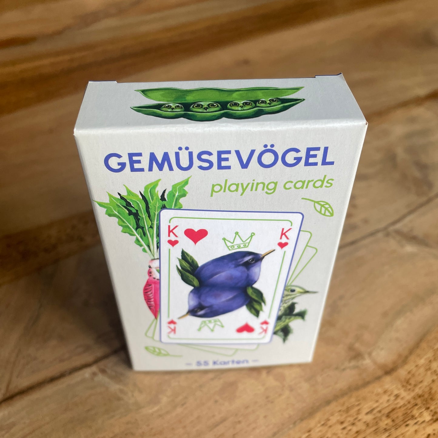 Gemüsevögel veggiebirds Spielkarten 55er Blatt
