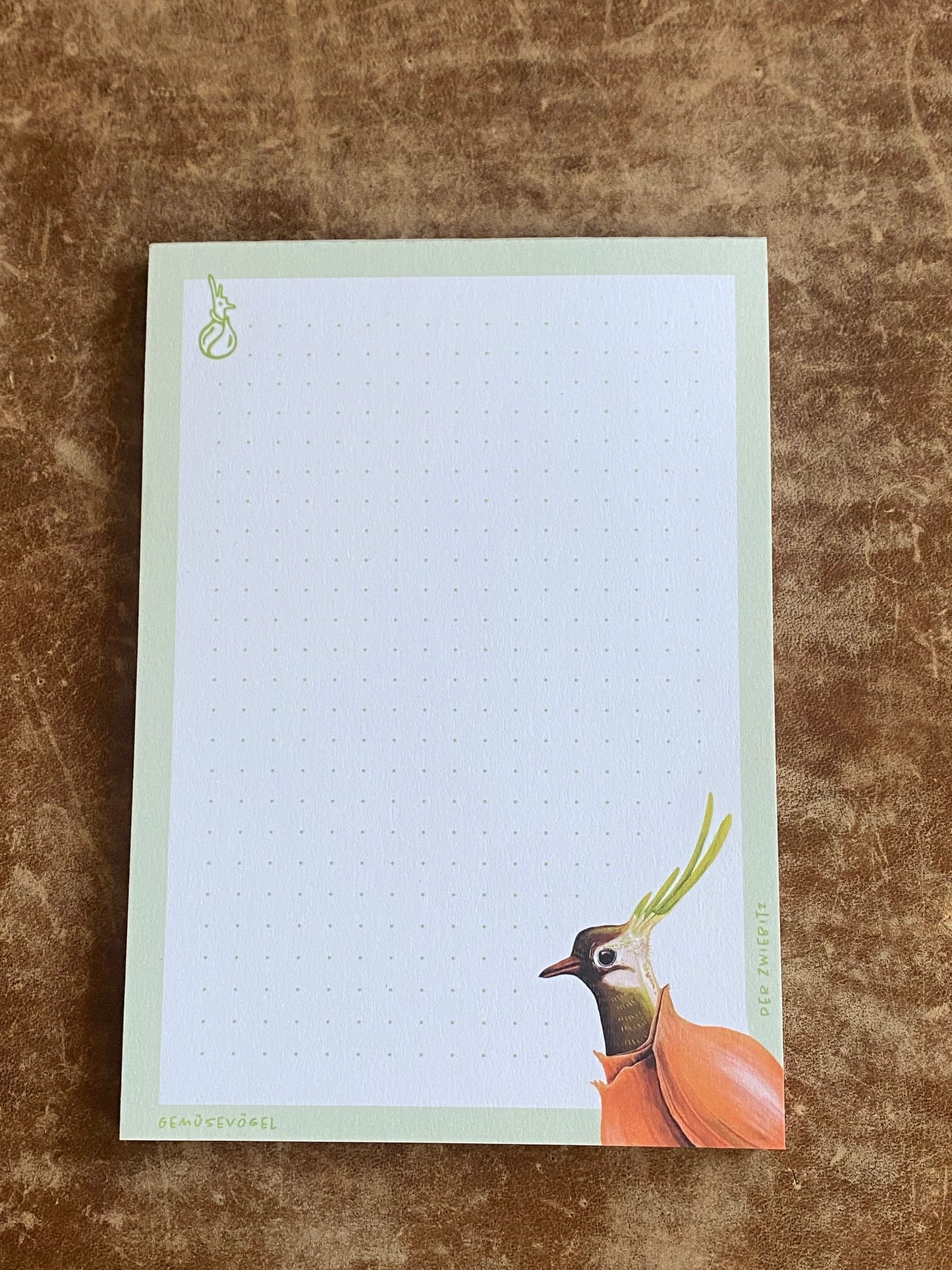 Gemuesevoegel veggiebirds notizbuch-din a6 zwiebitz