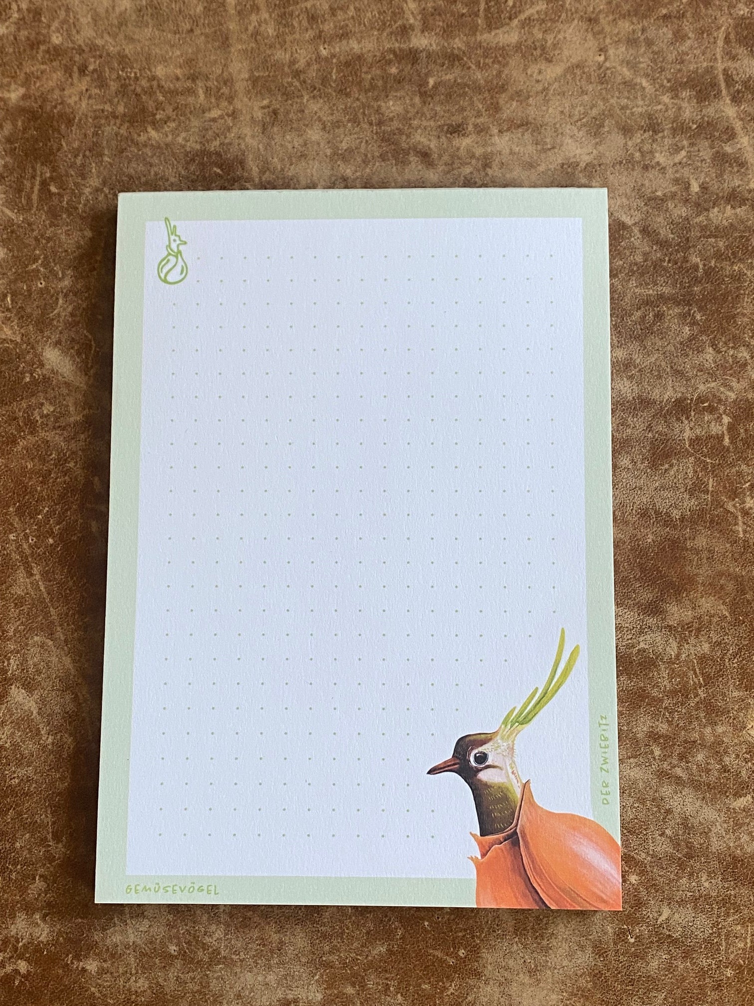 Gemuesevoegel veggiebirds notizbuch-din a6 zwiebitz