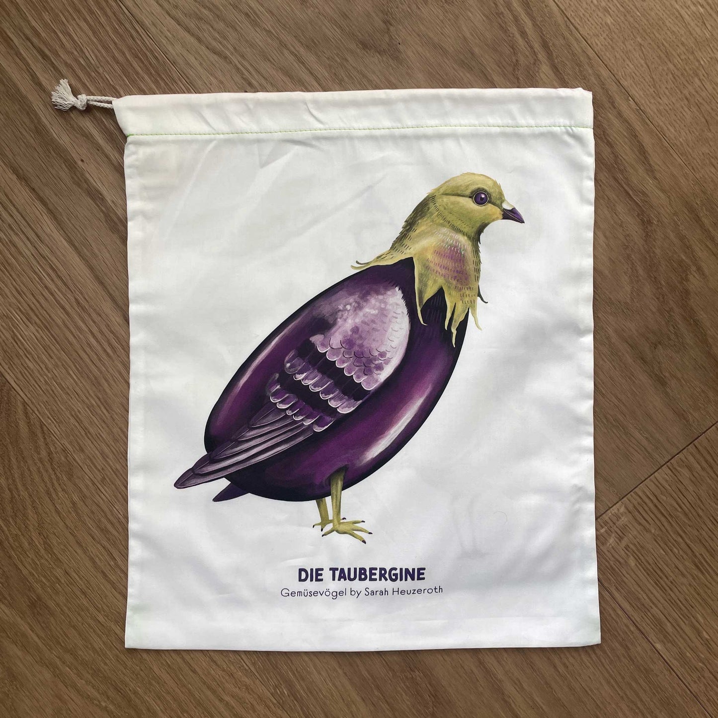 Gemüsebeutel Obstbeutel Gemüsevögel veggiebird Taubergine
