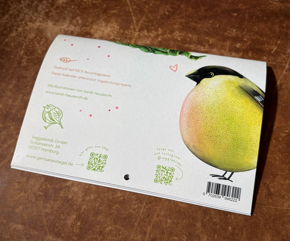 Gemüsevögel-Kalender 2027, DIN A5