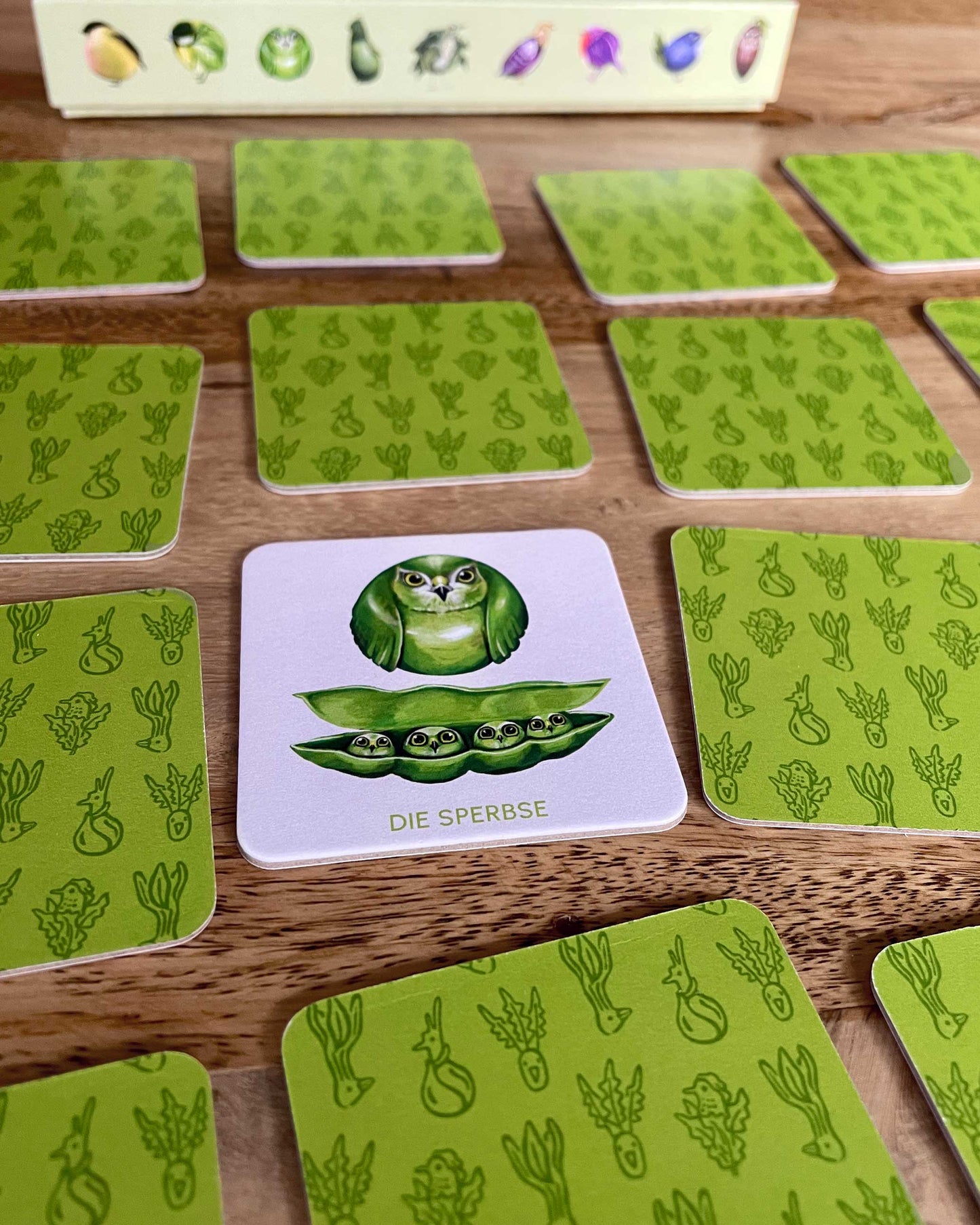 Memo Memory Spiel Gemüsevögel vegiebirds