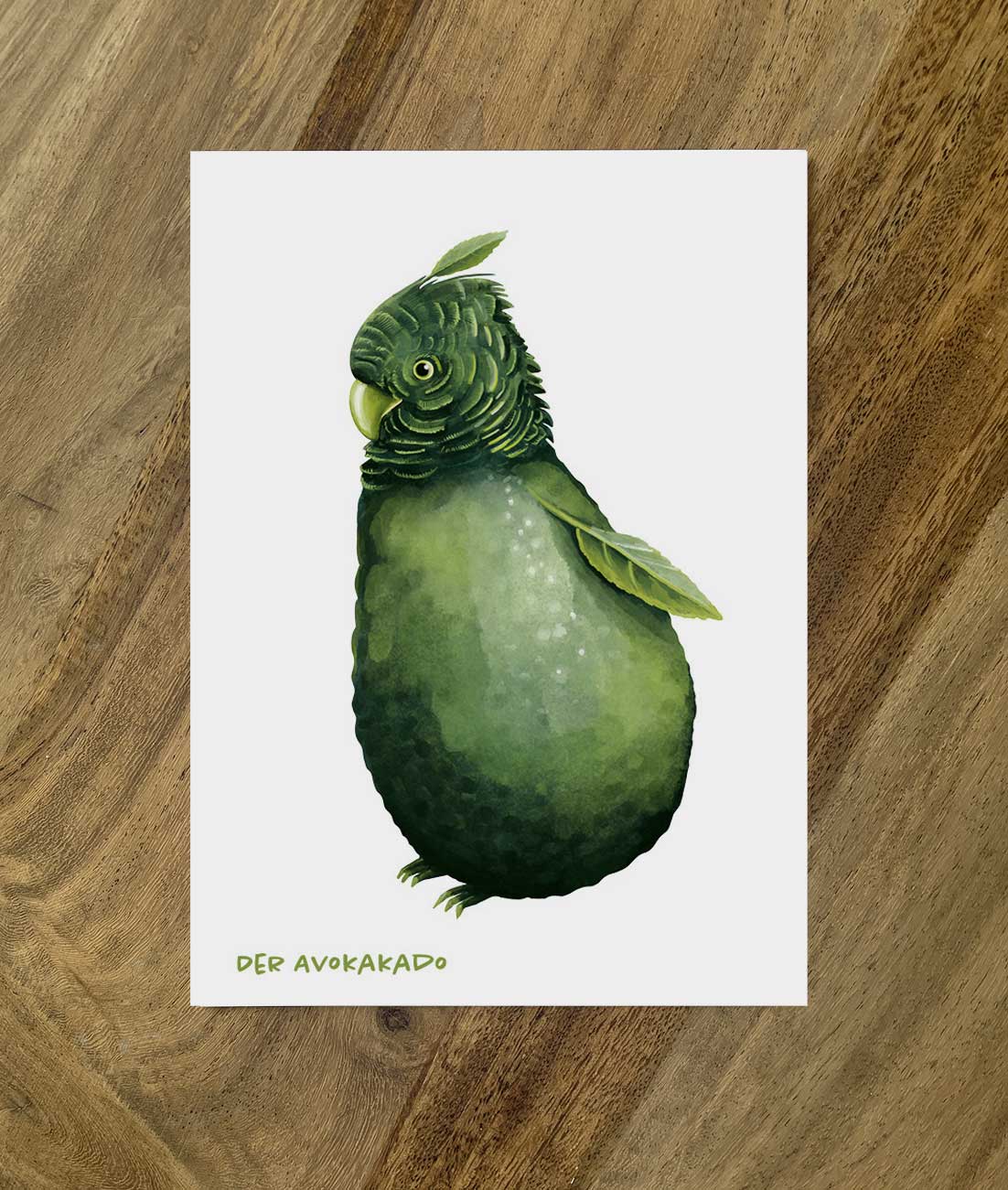 Postkarte Gemüsevögel