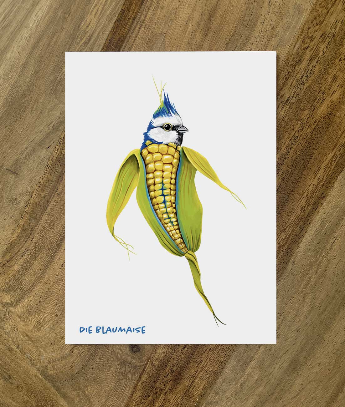Postkarte Gemüsevögel