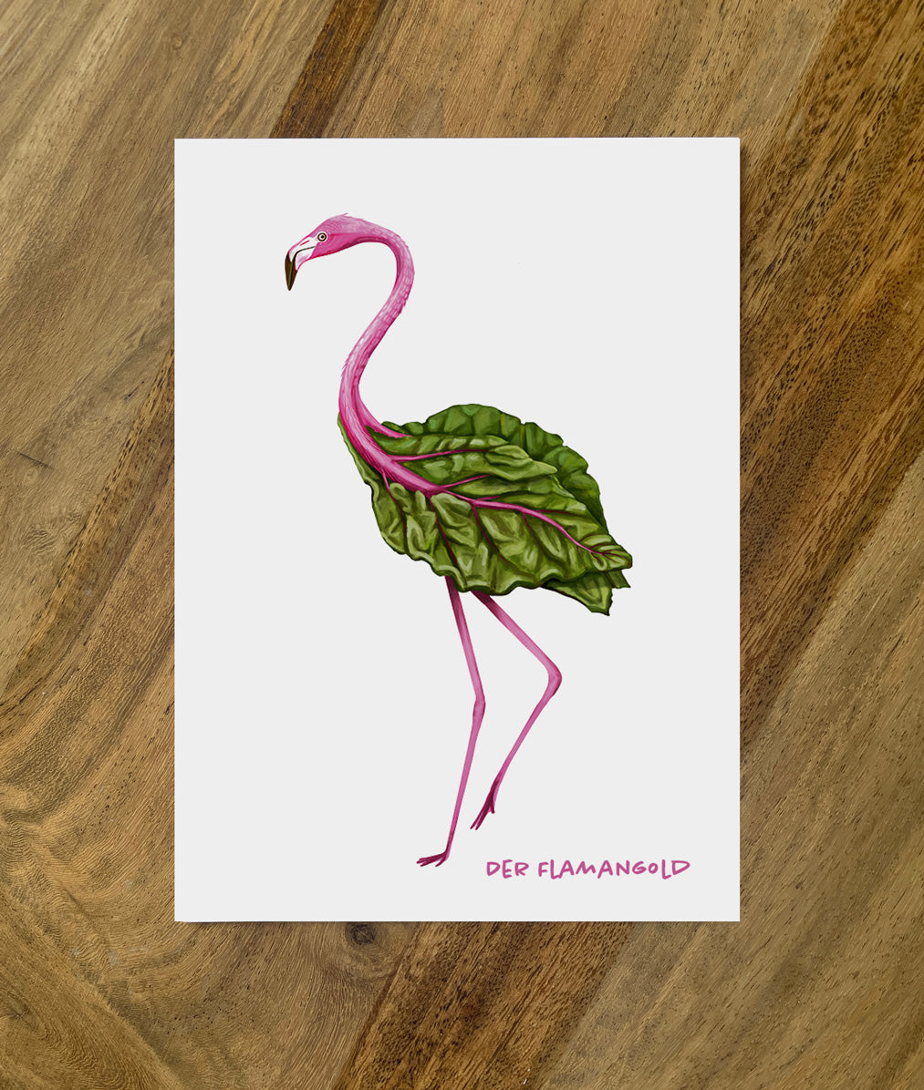 Postkarte Gemüsevögel