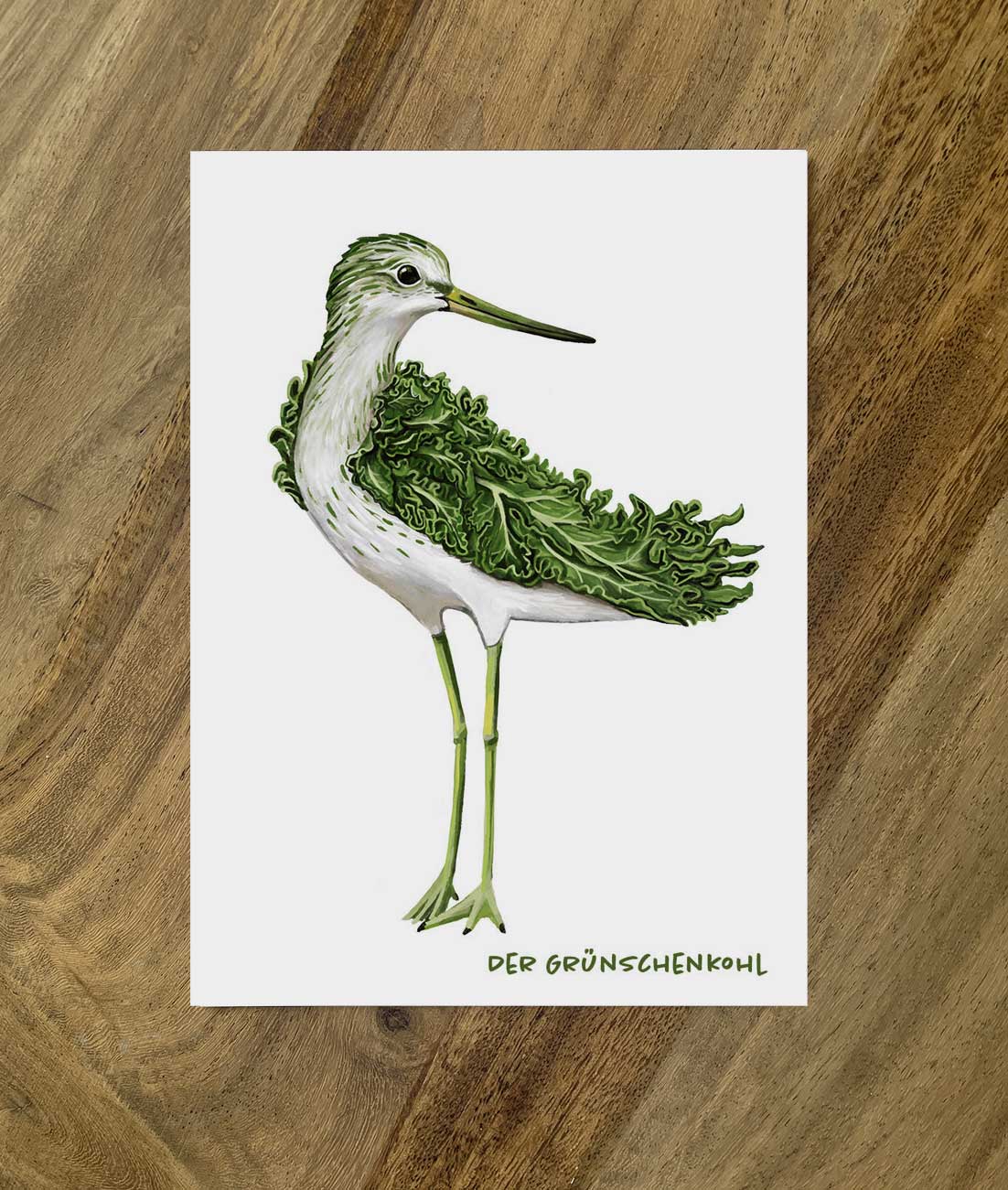 Postkarte Gemüsevögel