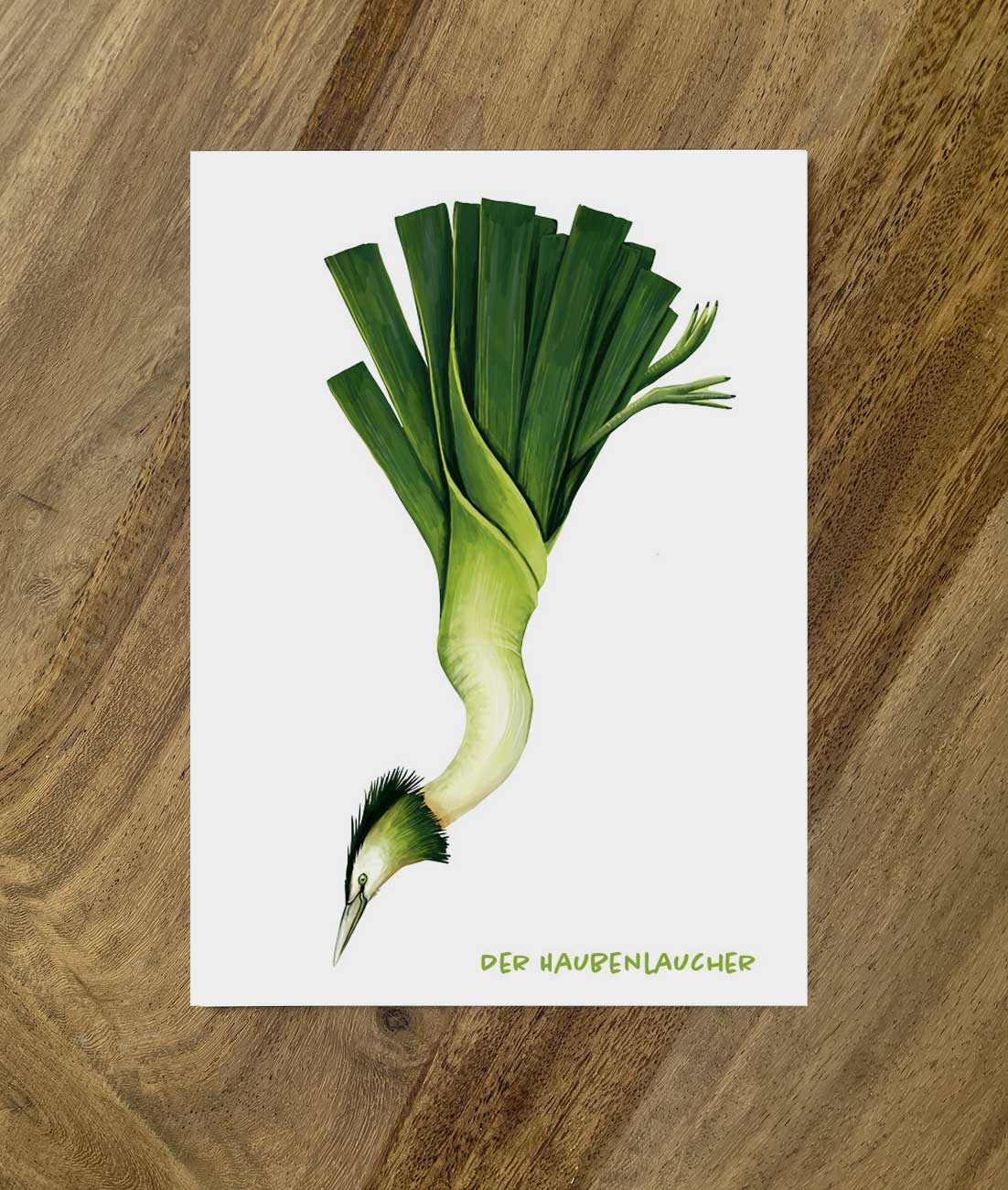 Postkarte Gemüsevögel