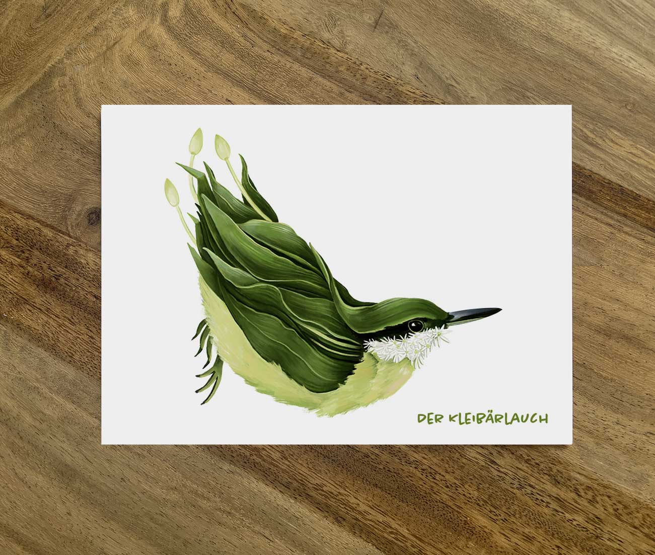 Postkarte Gemüsevögel