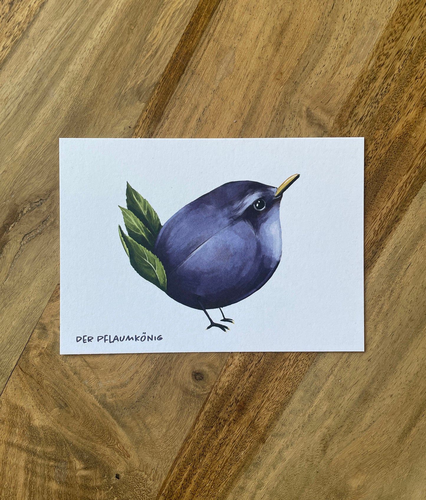 Postkarte Gemüsevögel