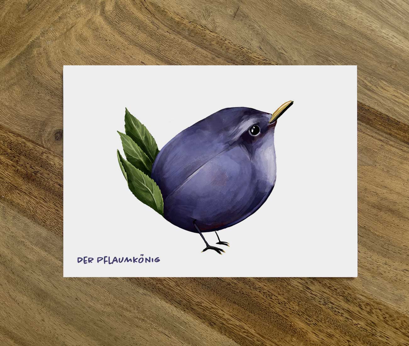 Postkarte Gemüsevögel
