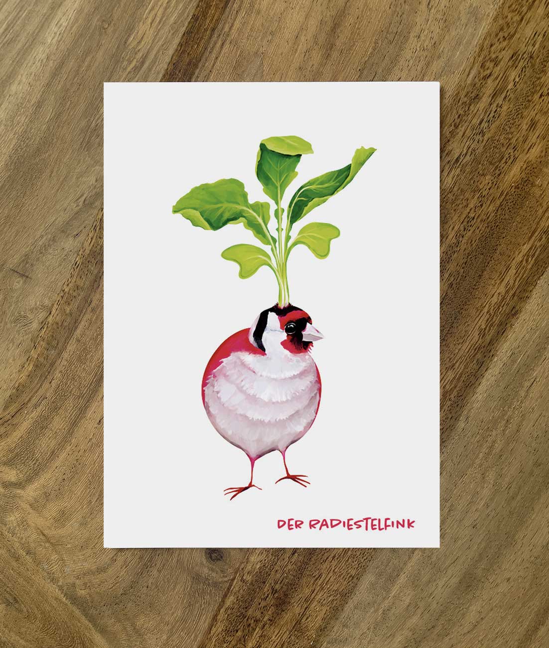 Postkarte Gemüsevögel
