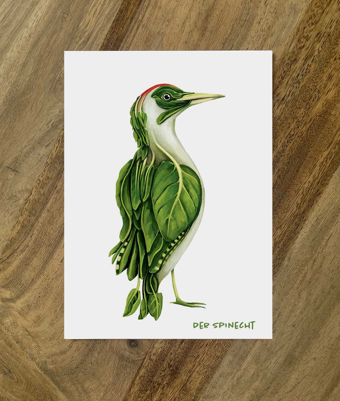 Postkarte Gemüsevögel