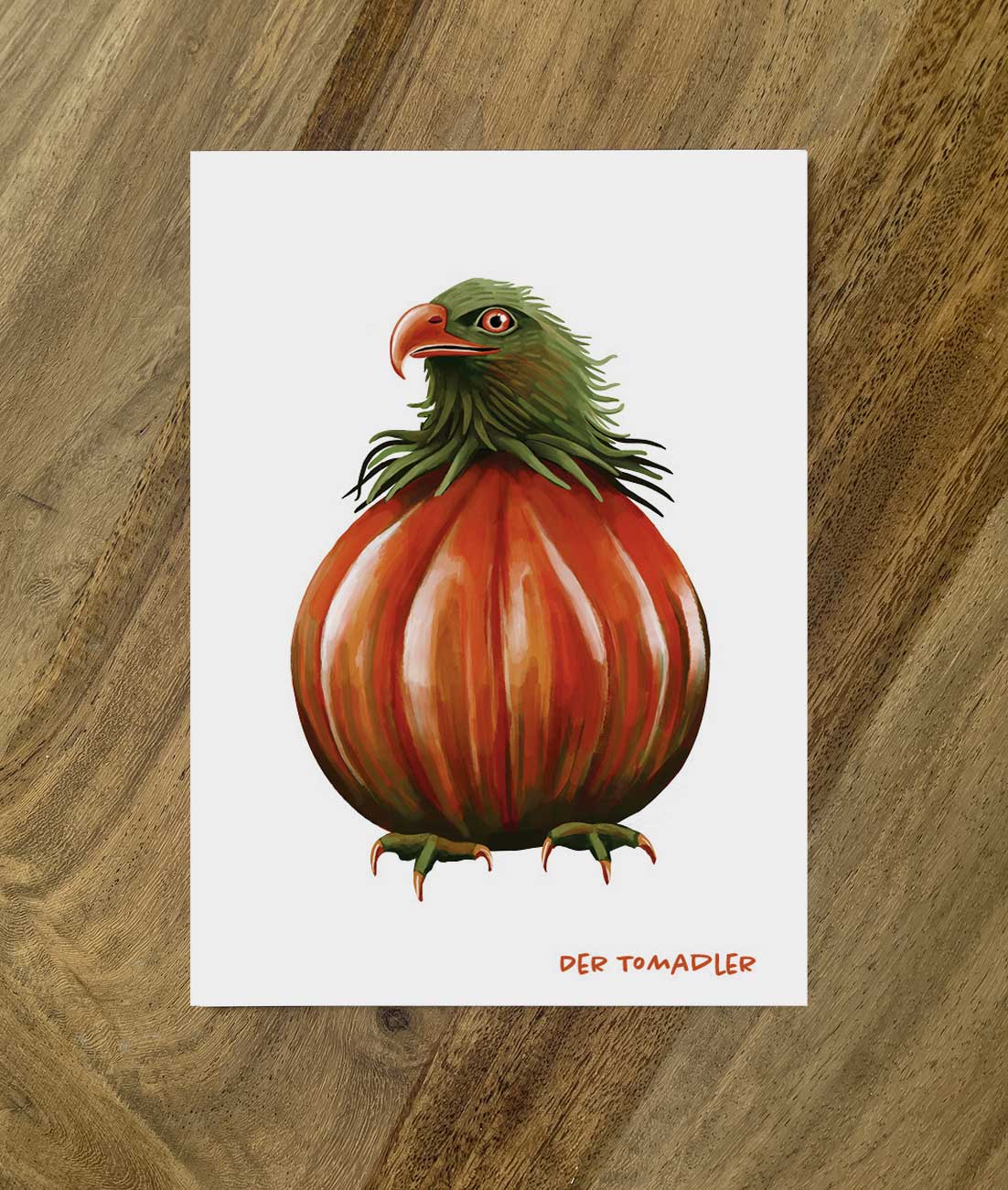 Postkarte Gemüsevögel