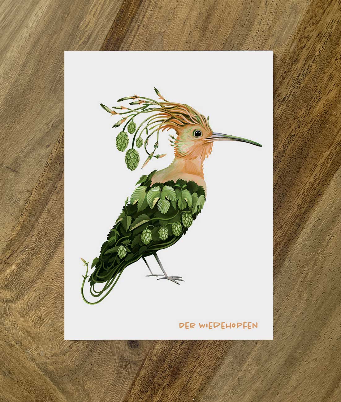 Postkarte Gemüsevögel
