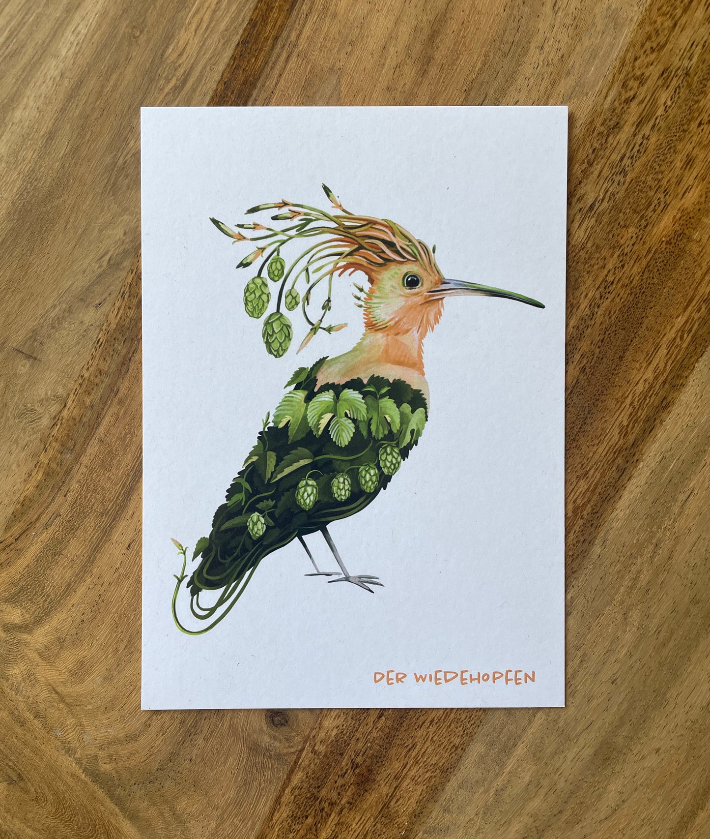 Postkarte Gemüsevögel