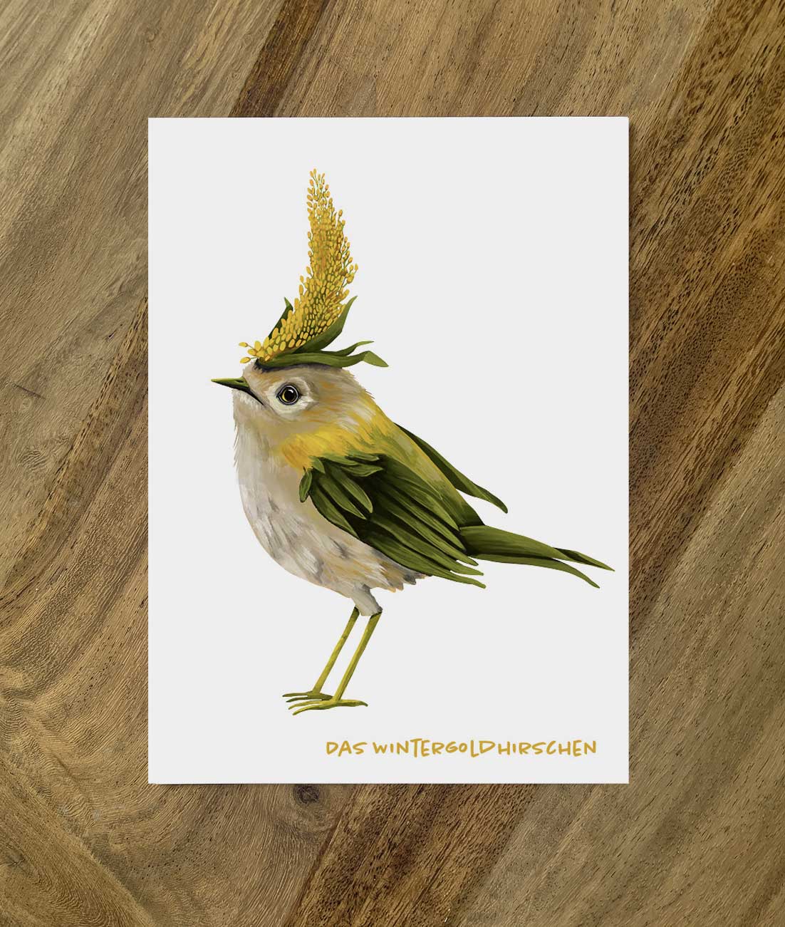 Postkarte Gemüsevögel