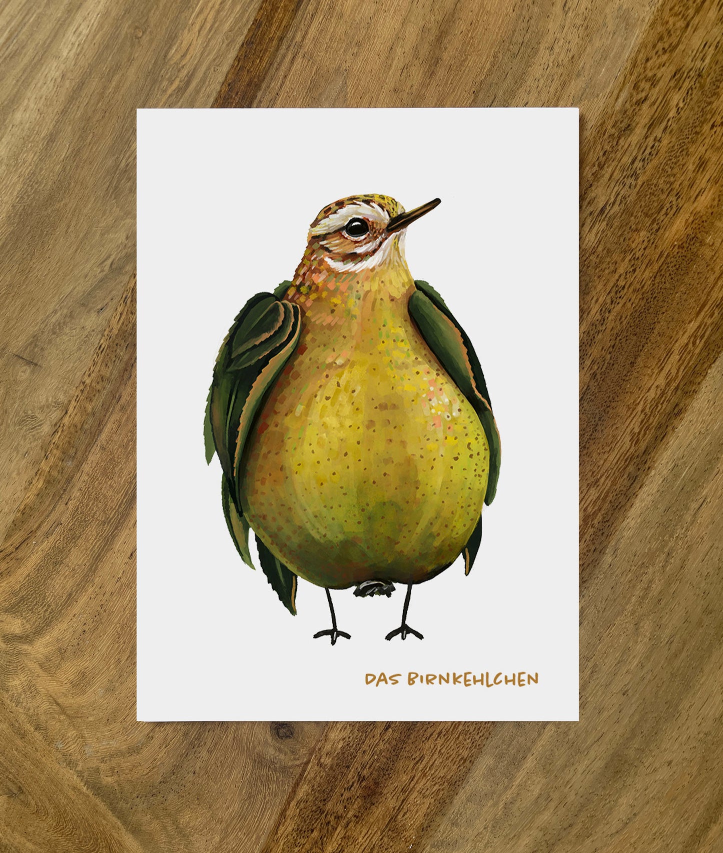 Postkarte Gemüsevögel