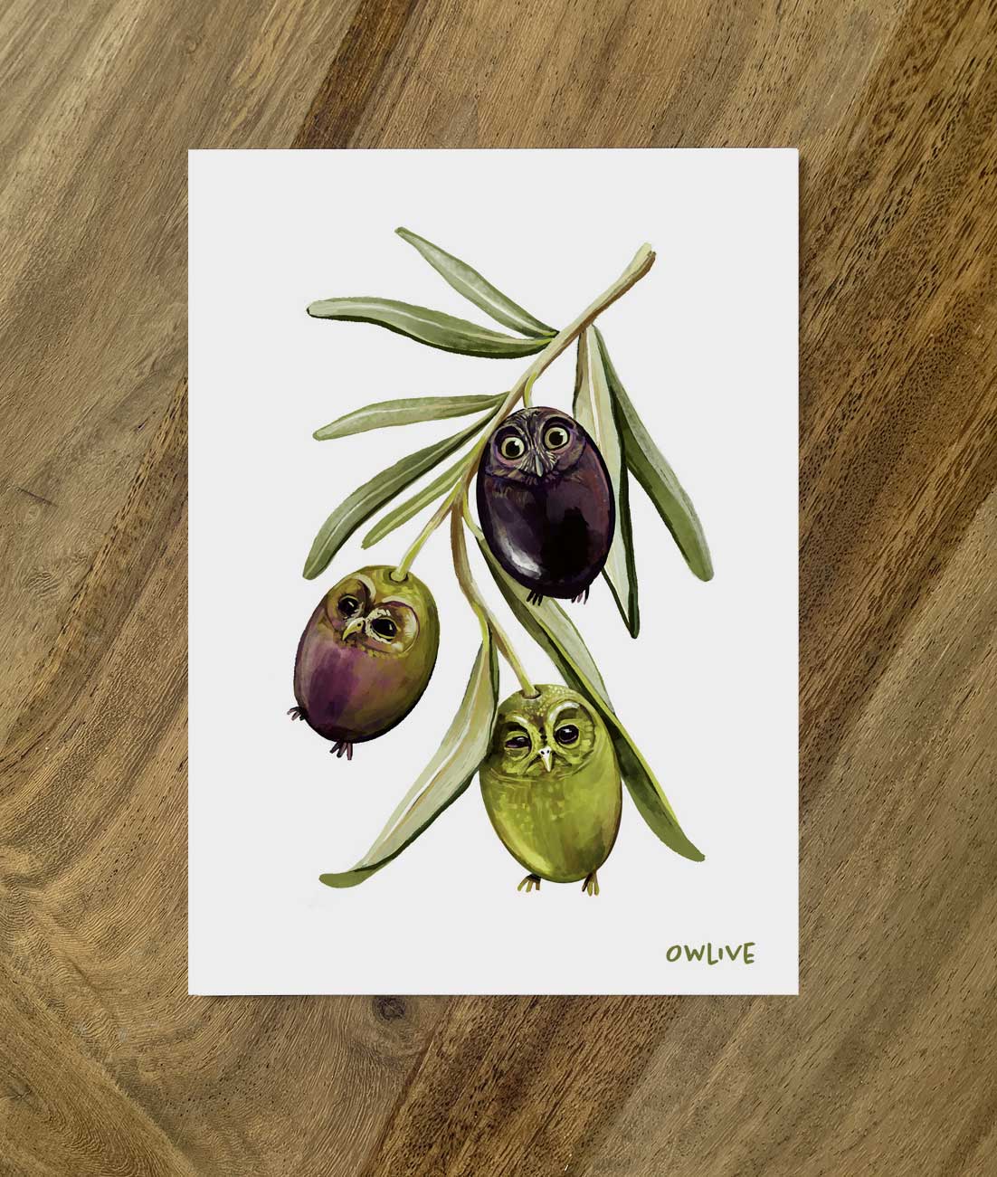 Englische Veggiebirds-Postkarten