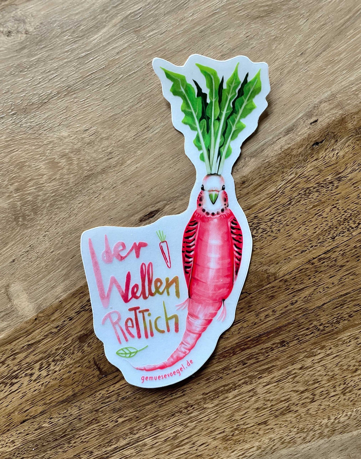 Gemüsevögel Sticker, einzeln
